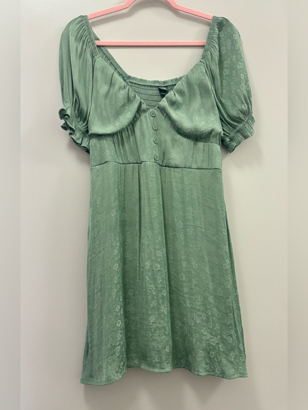 wild fable Sage Green Textured Dress